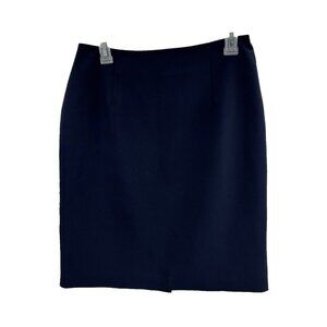 Danielle B Womens Pencil Skirt Navy Blue Career Office Stretch Size 8